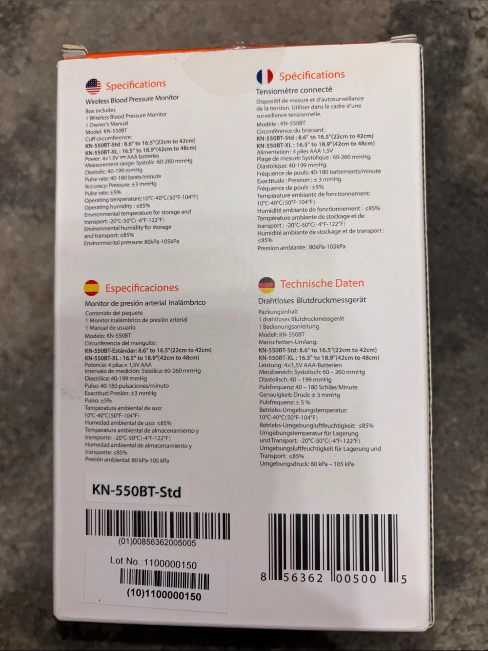 iHealth Track Connected Blood Pressure Monitor Wireless Bluetooth 079